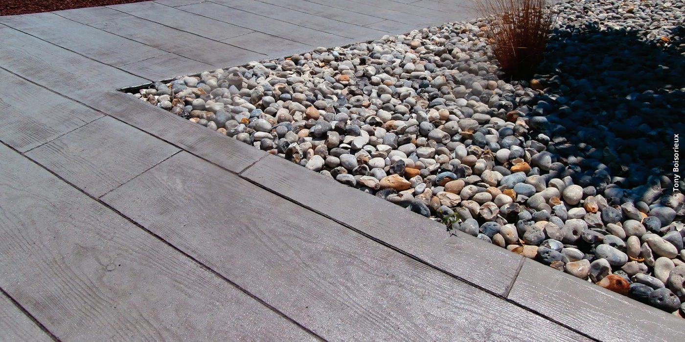 Béton imprimé
