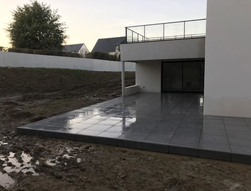 Terrasse dalles sur plots